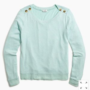 NWT J.Crew Factory soft button shoulder sweater